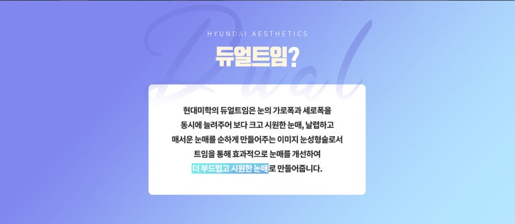 듀얼트임 답답한 꼬막눈에게 필요할까요.