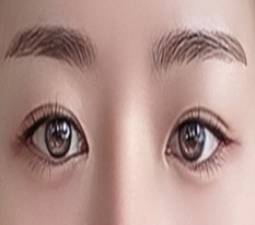 쌍수 라인 두께가 적당해서 조하요>.<