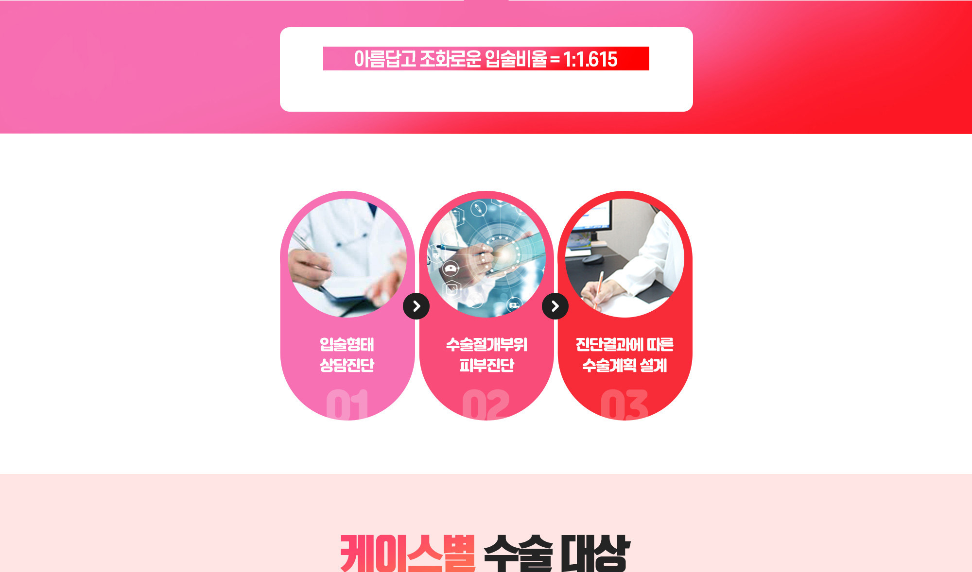 입술 황금비율과 수술 절차